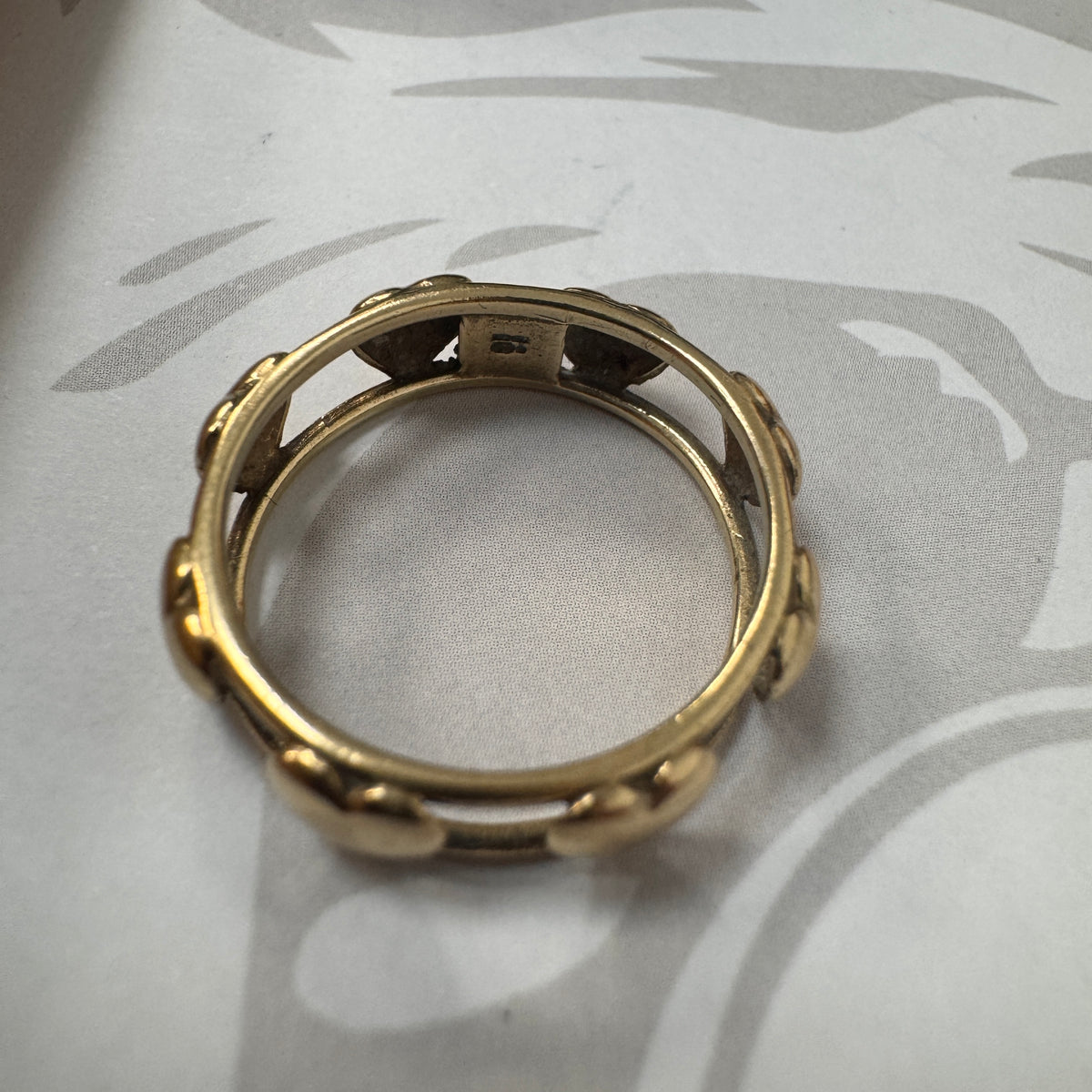 9ct Yellow Gold Heart Design Ring