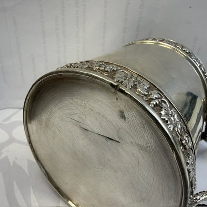 Georgian Sterling Silver Christening Mug Snake Handle Emes Barnard London 1812