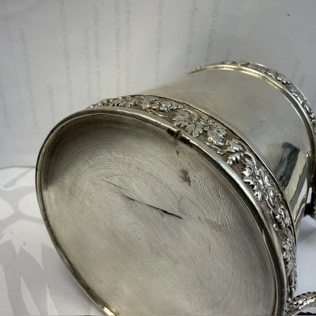 Georgian Sterling Silver Christening Mug Snake Handle Emes Barnard London 1812