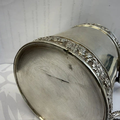 Georgian Sterling Silver Christening Mug Snake Handle Emes Barnard London 1812