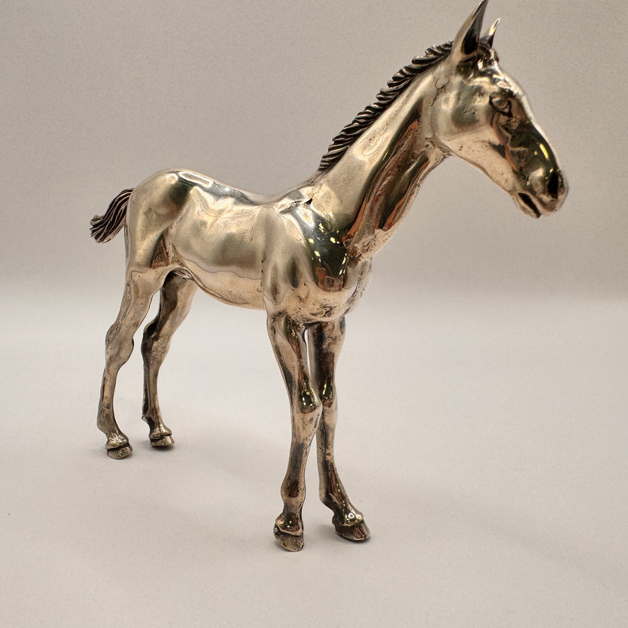 Sterling Silver White Foal Figurine