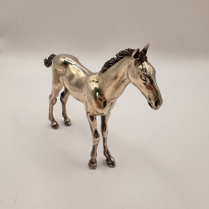 Sterling Silver White Foal Figurine – view 3