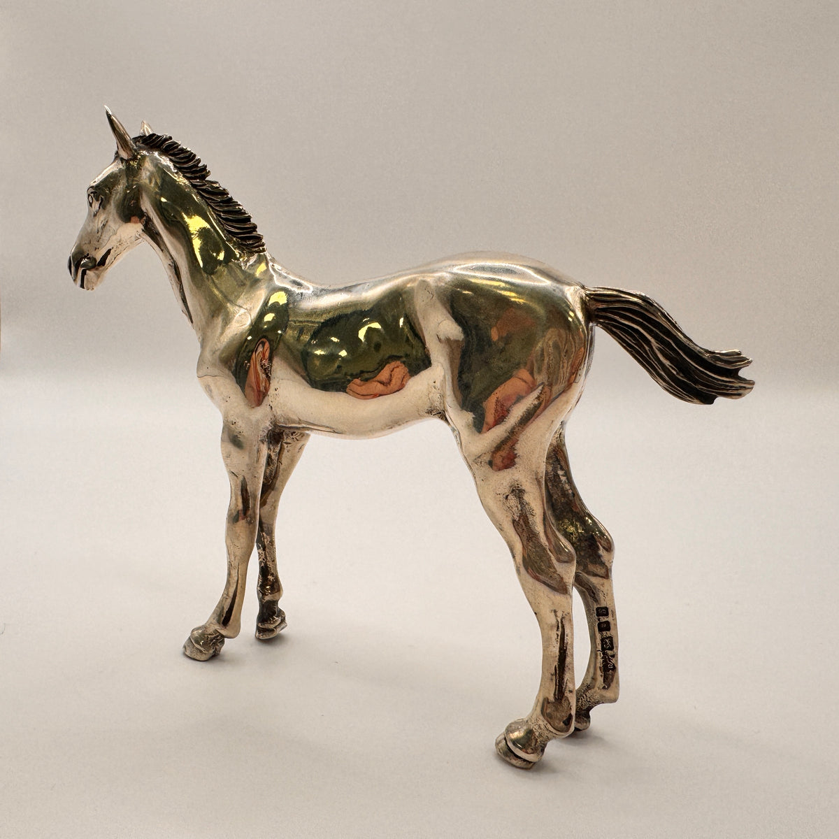 Sterling Silver White Foal Figurine – view 4