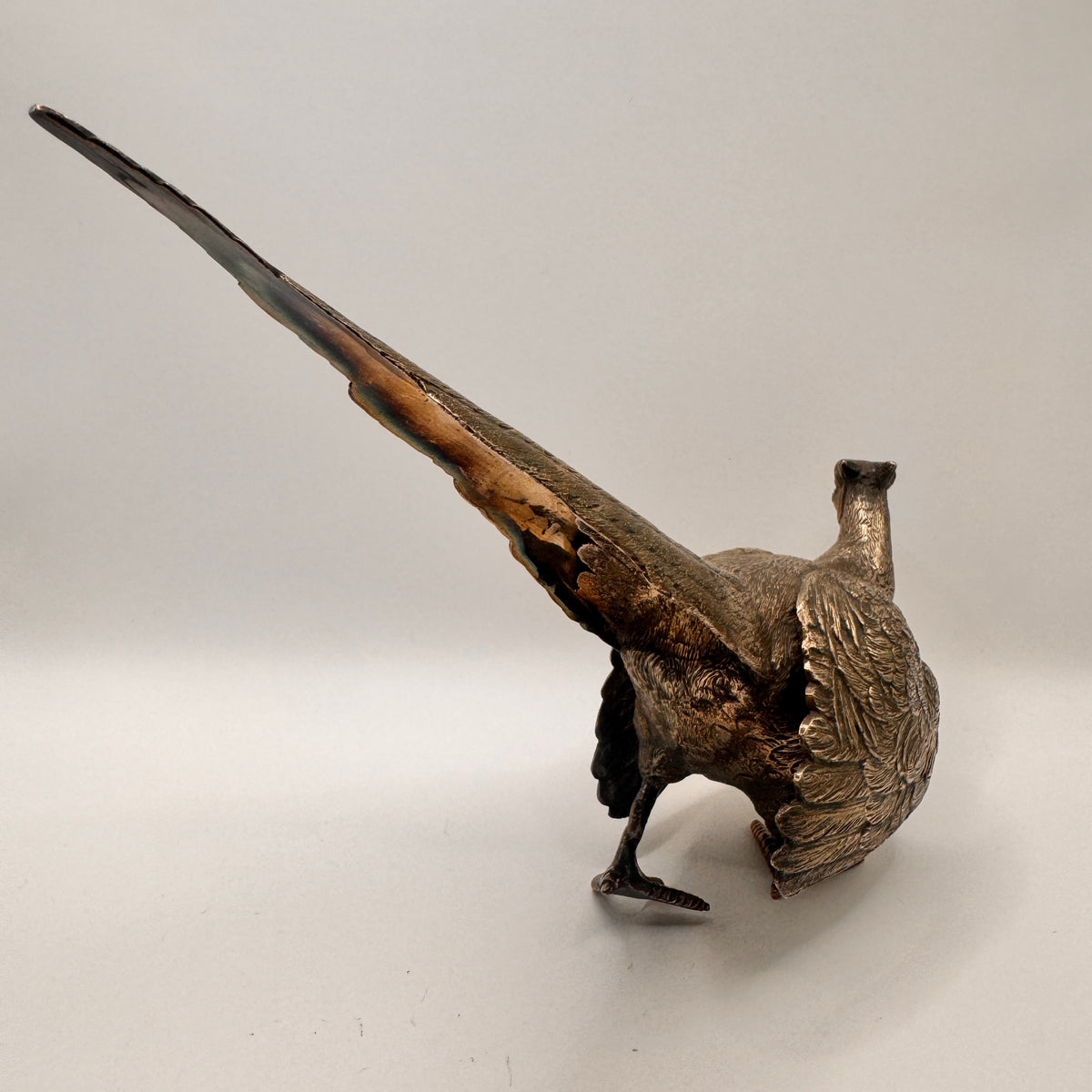 Sterling Silver White Pheasant Figurine – view 5