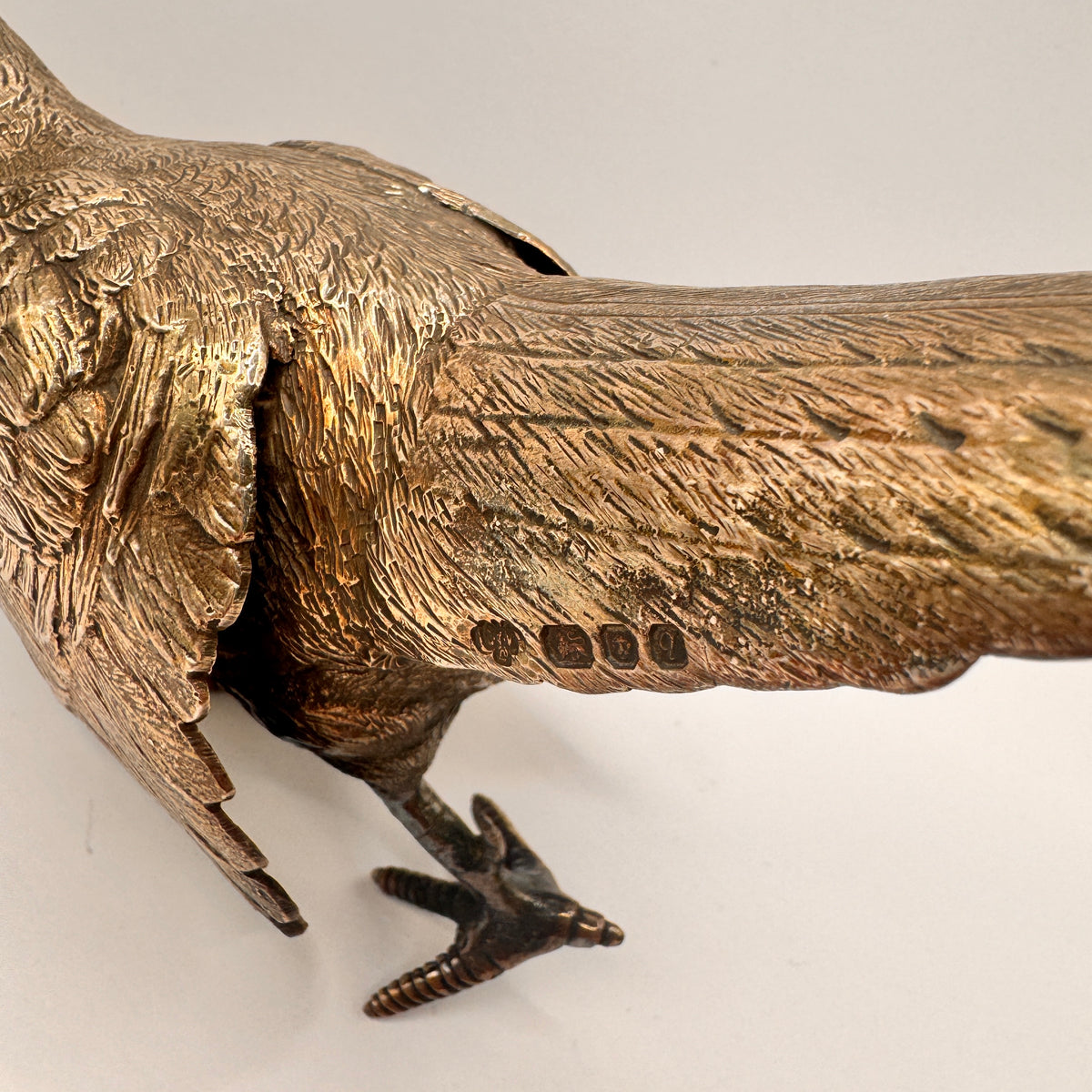 Sterling Silver White Pheasant Figurine – view 6