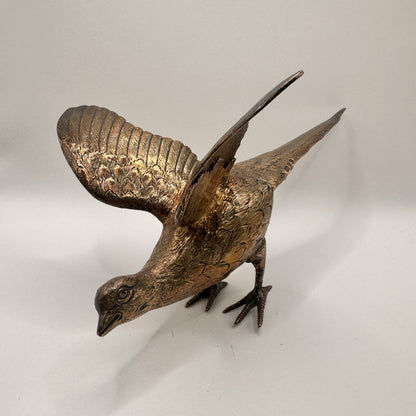 Sterling White Silver Pheasant Figurine
