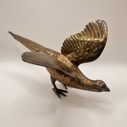 Sterling White Silver Pheasant Figurine – view 2
