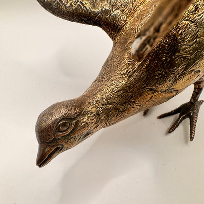 Sterling White Silver Pheasant Figurine – view 6