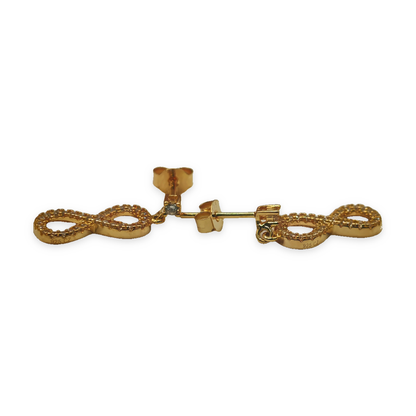 Yellow Sterling Silver Infinity Drop Earrings – view 5
